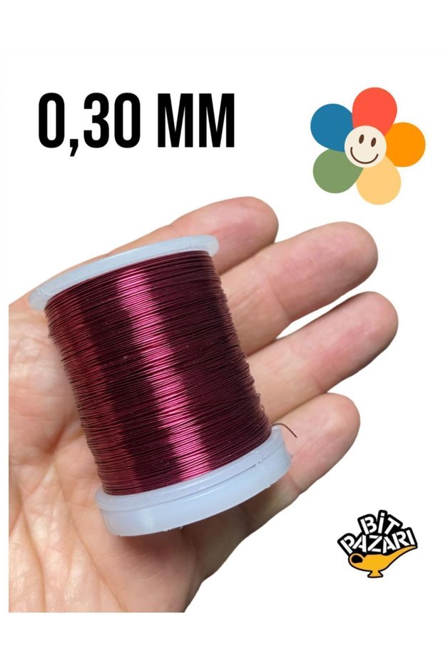 Copper Flower Wire 0.30 mm - Jewelry Wire - Hobby Wire - 1 Spool - (Average 50 Meters)