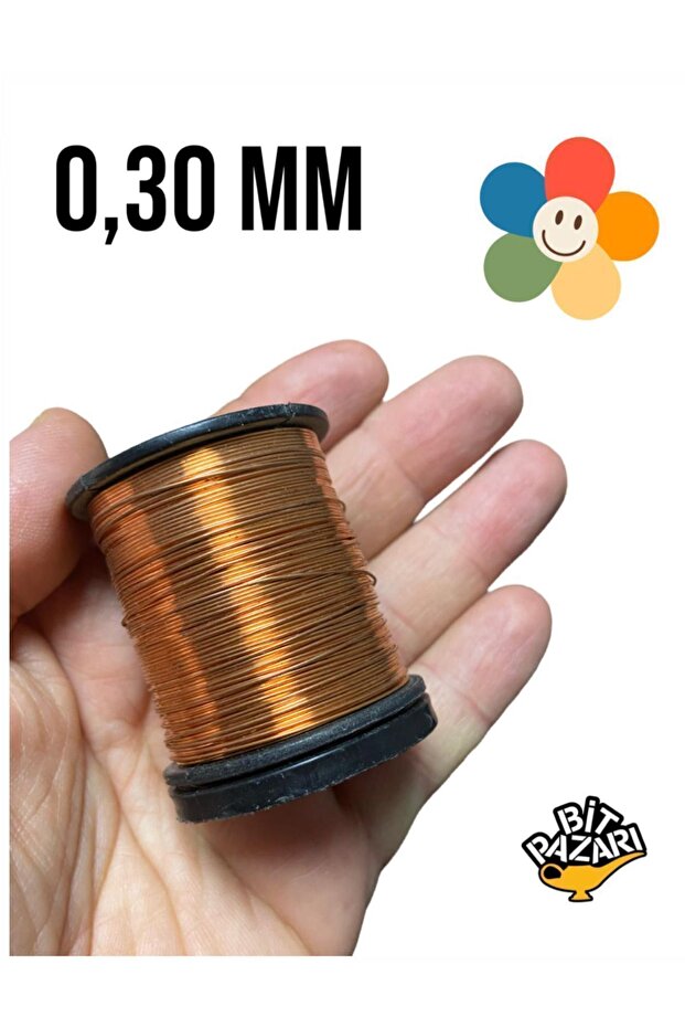 Copper Flower Wire 0.30 mm - Jewelry Wire - Hobby Wire - 1 Spool - (Average 50 Meters)