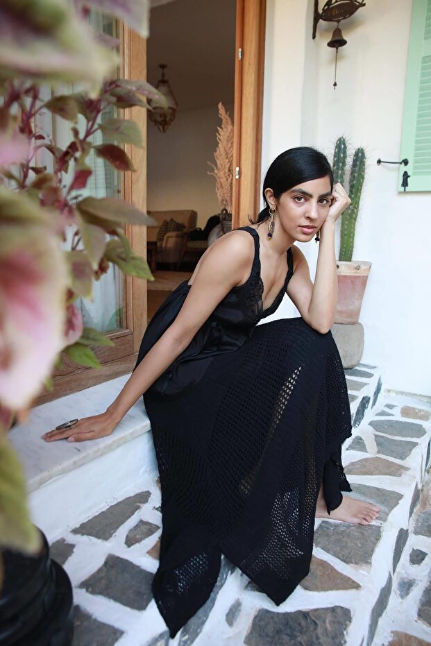 Siyah Örme Etek - 3