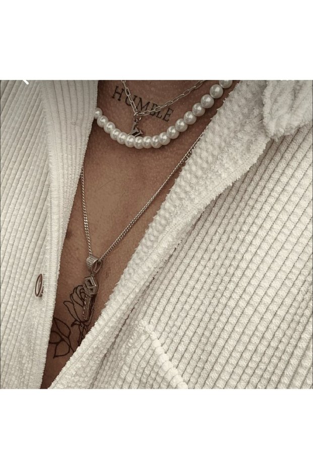 Brand men's pearl necklace
