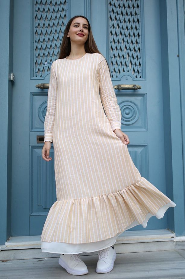 Neva Kadın Elbise Midi Boy 1020-2 - 3