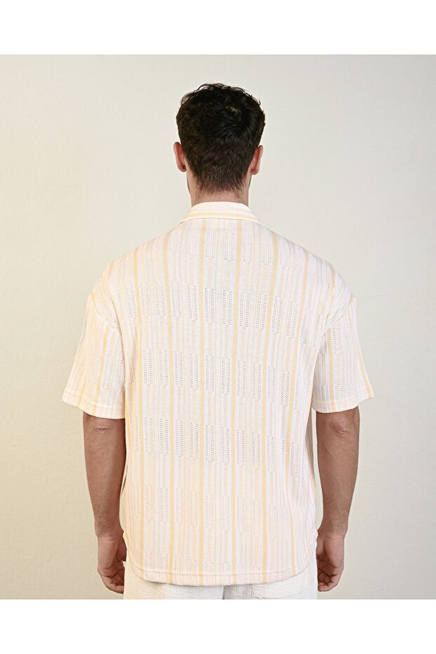 Premium Örme Oversize Erkek Gömlek - 4