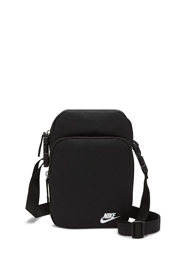 حقيبة كتف للجنسين باللون الأسود - الرمادي - الفضي DB0456-010 NK HERITAGE CROSSBODY