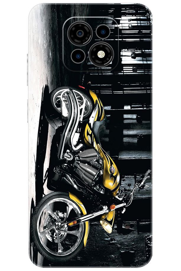 Via M30 / Via M30 Plus Kılıf Desen Baskılı Silikon Motorcycle STK:297 CP-nLo51FS - 1
