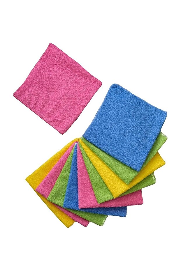 Super Absorbent 40x40 Cm Eco Pack of 10 Microfiber Drying Cloths