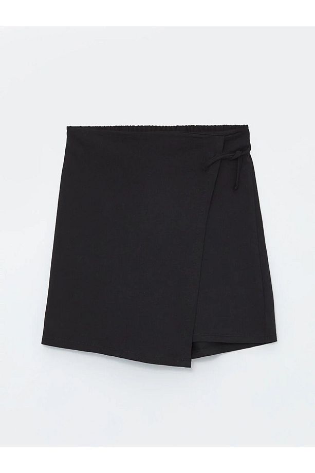 LCW Kids Beli Lastikli Basic Kız Çocuk Şort Etek - 1