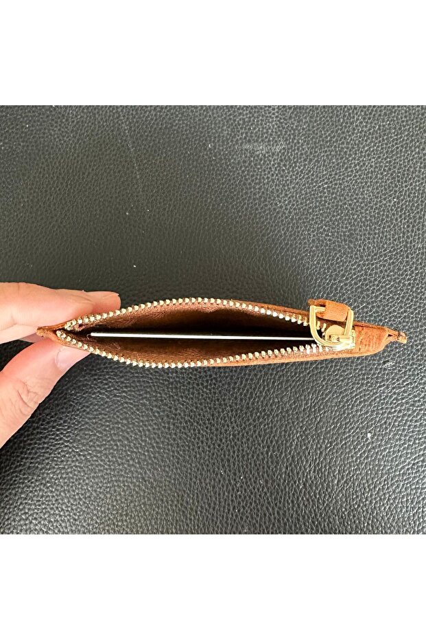 Hakiki Deri Mini Cep Cüzdanı - 2