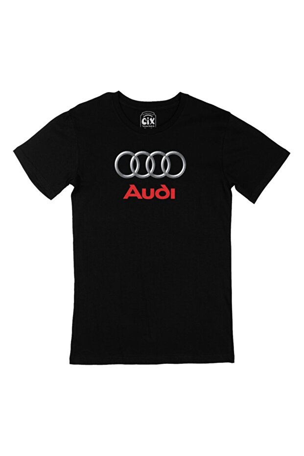 Μαύρο μπλουζάκι με λογότυπο Audi - 1