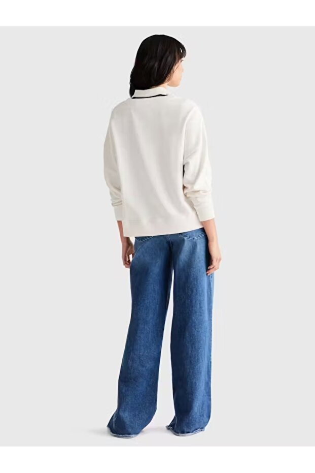 Logo Monogram İŞLEMELİ NAKIŞLI Sweat - 4