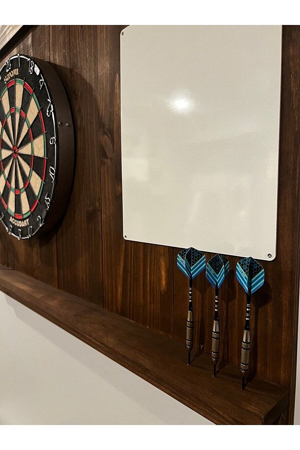 Sadece Ahşap Dart Tahtası Arkalığı, 105x80cm, Ahşap Dart Arkalığı, Ahşap Dart Dolabı - 3