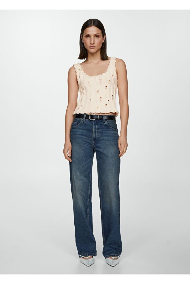 Pletena bluza sa poderanim detaljima - 2