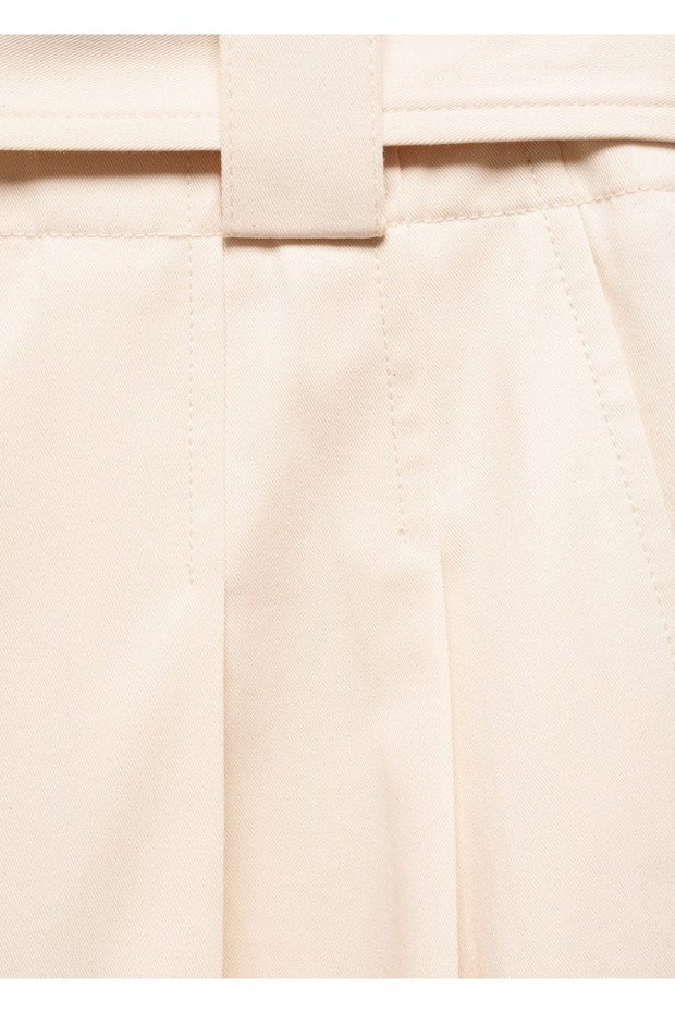 Kemerli pensli pantolon - 6