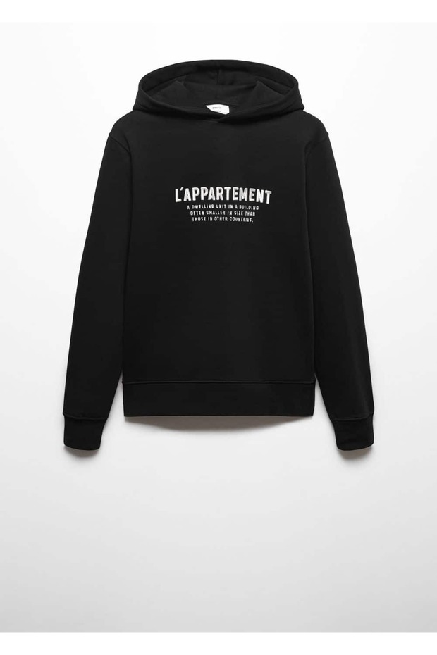 İşlemeli kapüşonlu sweatshirt - 3