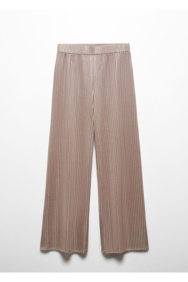 Elastik belli wideleg pantolon - 3