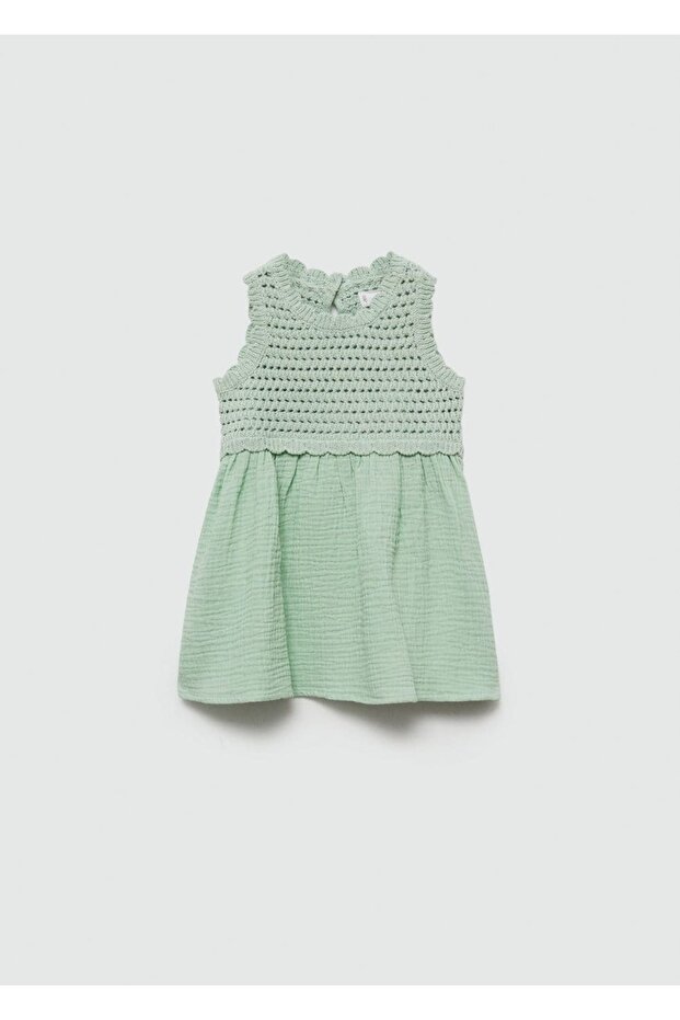 Panelli kroşe elbise - 2