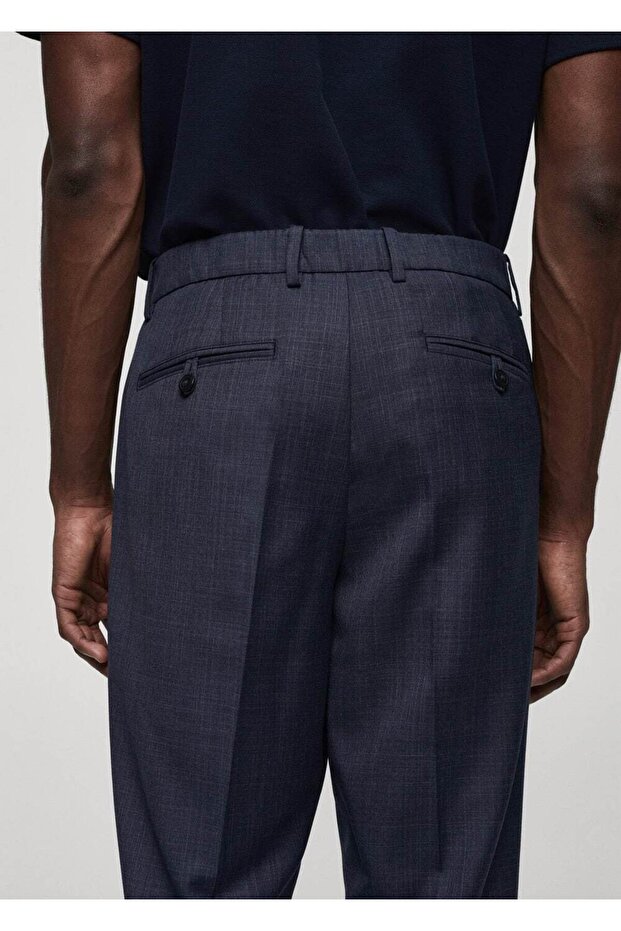 Pleated Cold Wool Pants - 6