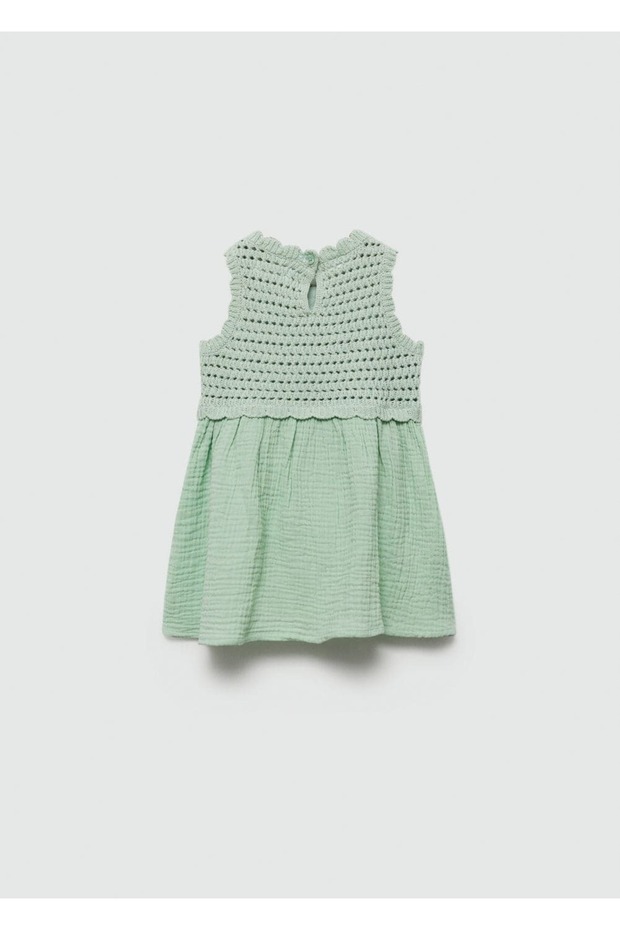 Panelli kroşe elbise - 3