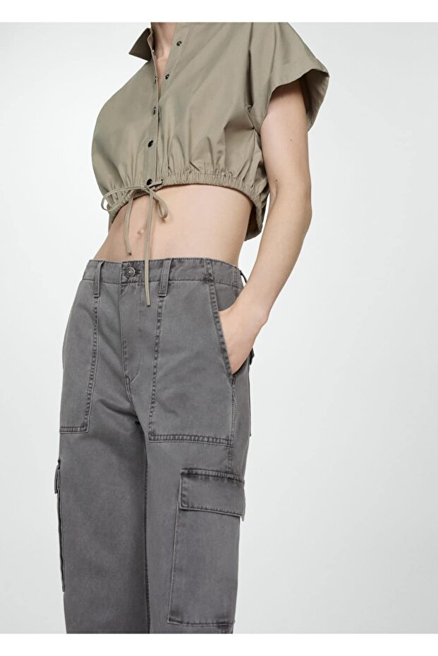 Cepli kargo jean pantolon - 8