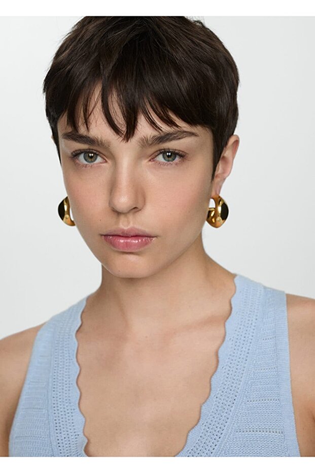 Ajur detaylı triko yelek - 5