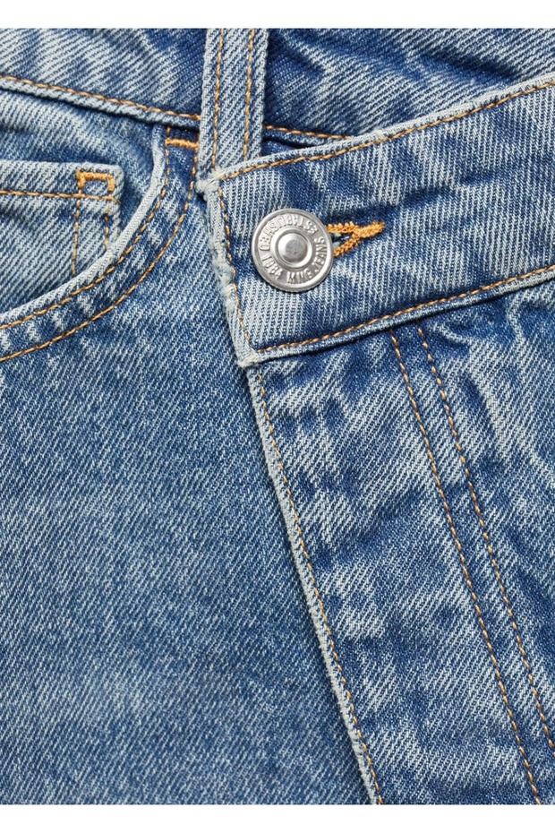 Asimetrik denim etek - 6