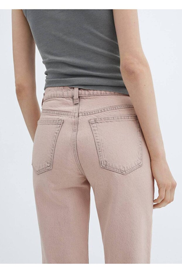 Düz kesim crop jean - 7