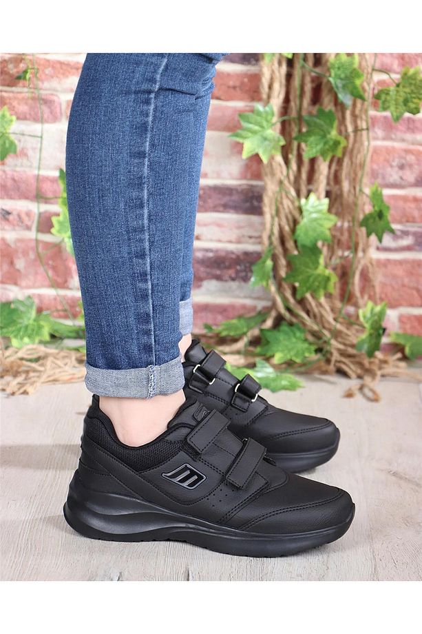 M.P. 232-1307 Zn Siyah Cırtlı Sneaker Ayakkabı - 3