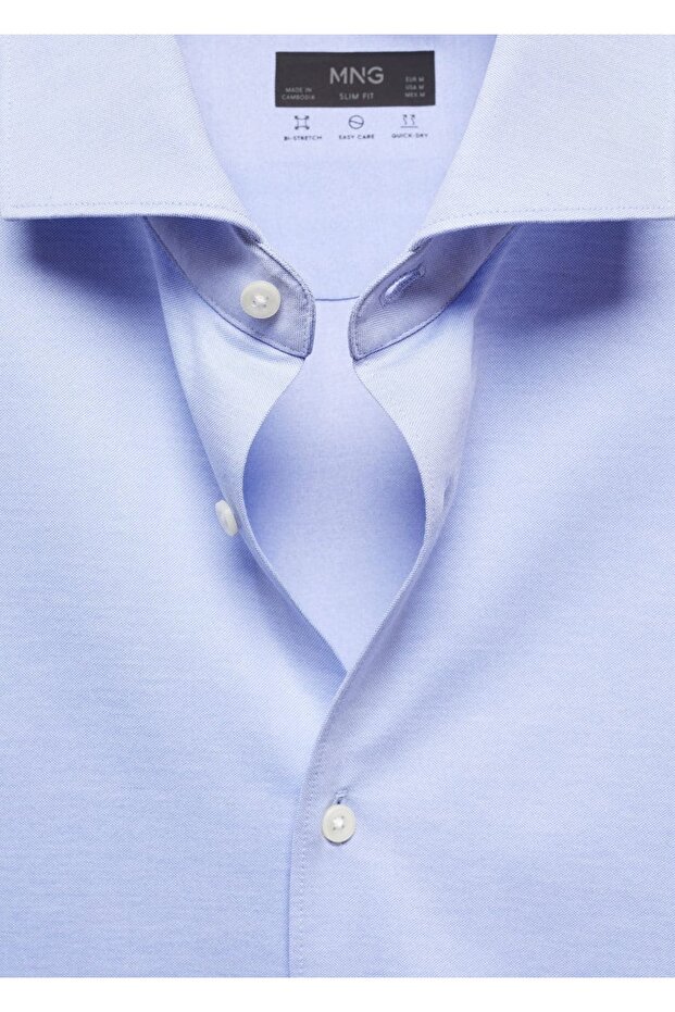 Slim-Fit-Baumwollhemd - 8