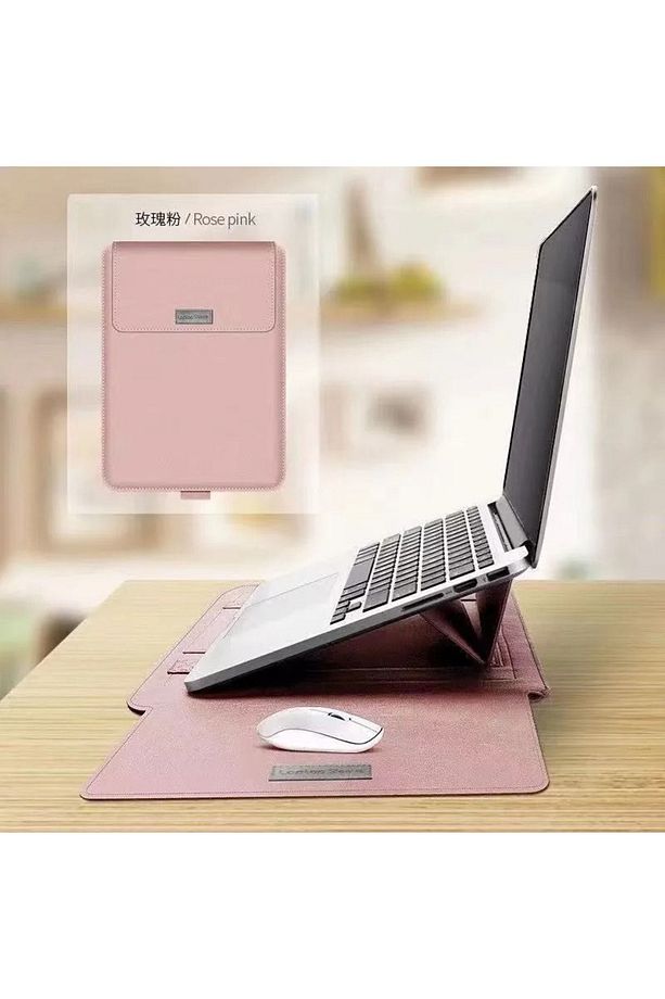 Macbook Pro Air 13 M1-m2 2020/2022 A2179-a2337-a2338-a2251-a2159-a1989-a1708 Deri Mıknatıslı Çanta - 4