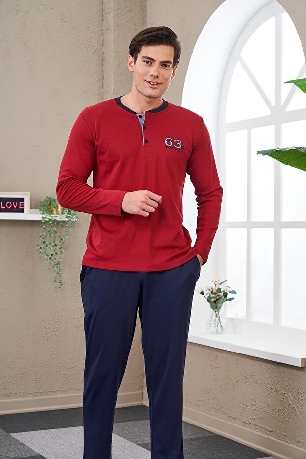 23701 Erkek Patlı Pijama Takım - 6