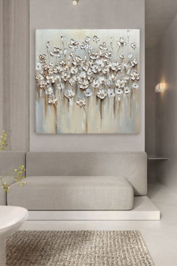 Soft Daisies Kanvas Tablo