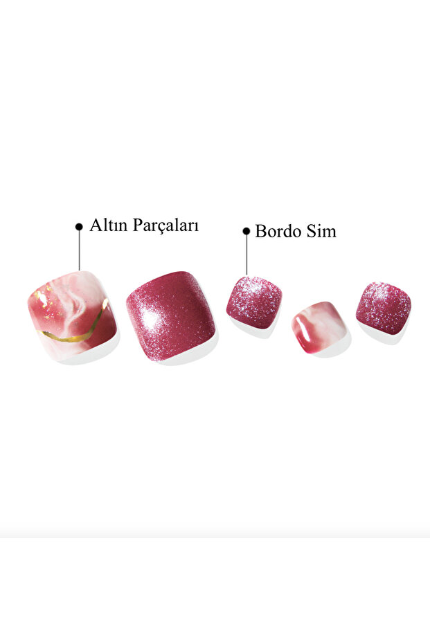 P Ruby Rush Jel Tırnak 32 Adet, 2 Kullanım - 6