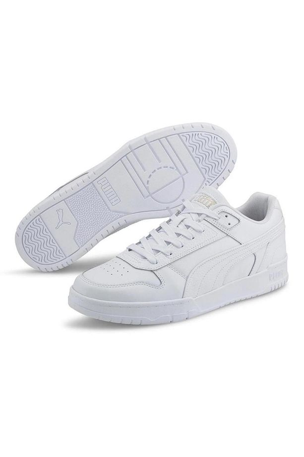 386373 02 Rebound Game Low Puma White/Puma White/Gold Erkek Sneaker - 7