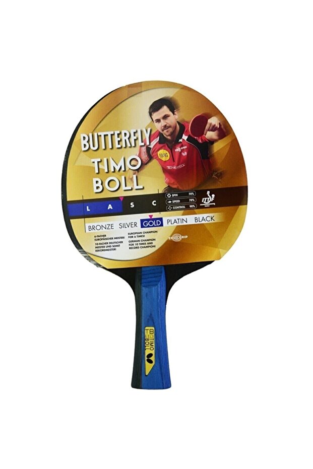 85021S Timo Boll Gold ITTF Onaylı Masa Tenisi Raketi - 1