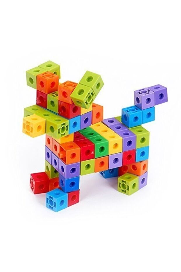 مكعبات أرقام، وحدة متشابكة مكعبات (2*2 سم) 100 قطعة - 2