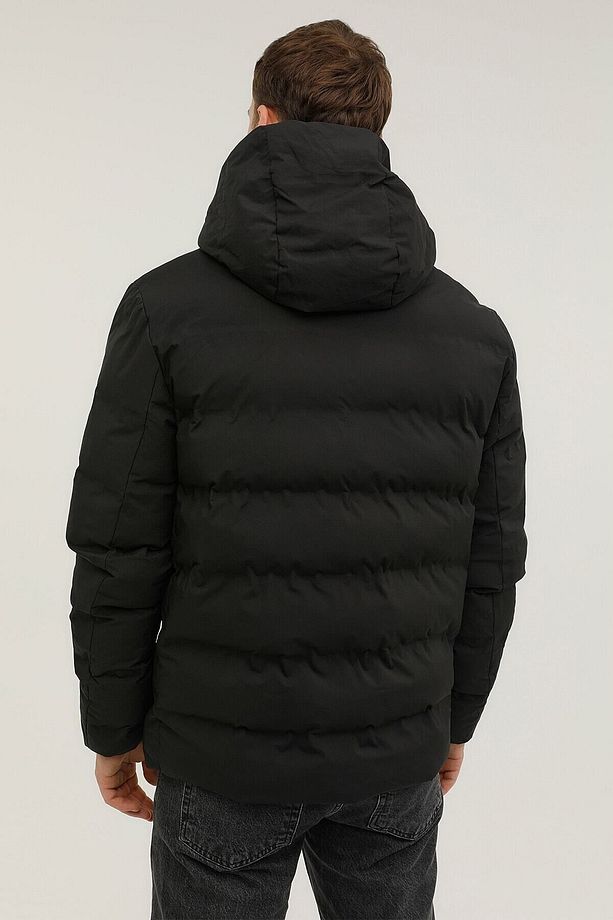 M-sn22 Nolan Coat 2pr Siyah Erkek Kısa Kaban - 2