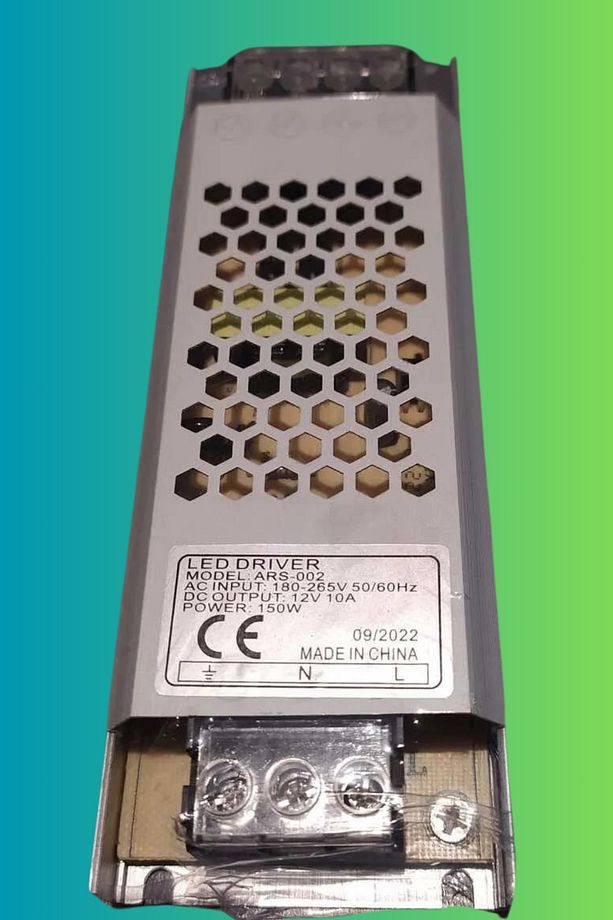 150W 12 Volt 10 Amper Ultra Slim Led Driver Trafo LEDİM - 1