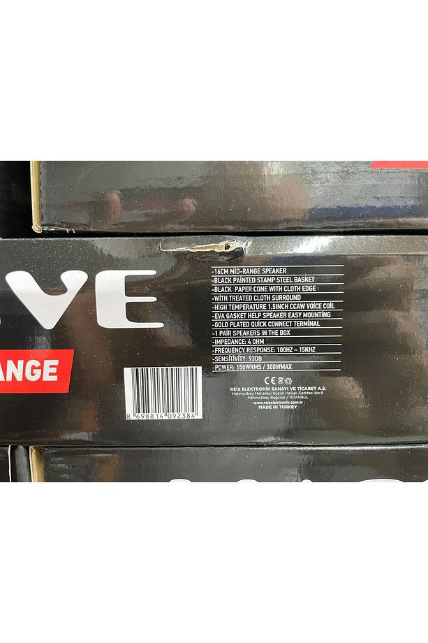 MASSİVE MS-M6RF 16 CM MİDRANGE 300 WATT MAXİMUM POWER 150 WATT RMS POWER ÇİFT FİYATIDIR - 3