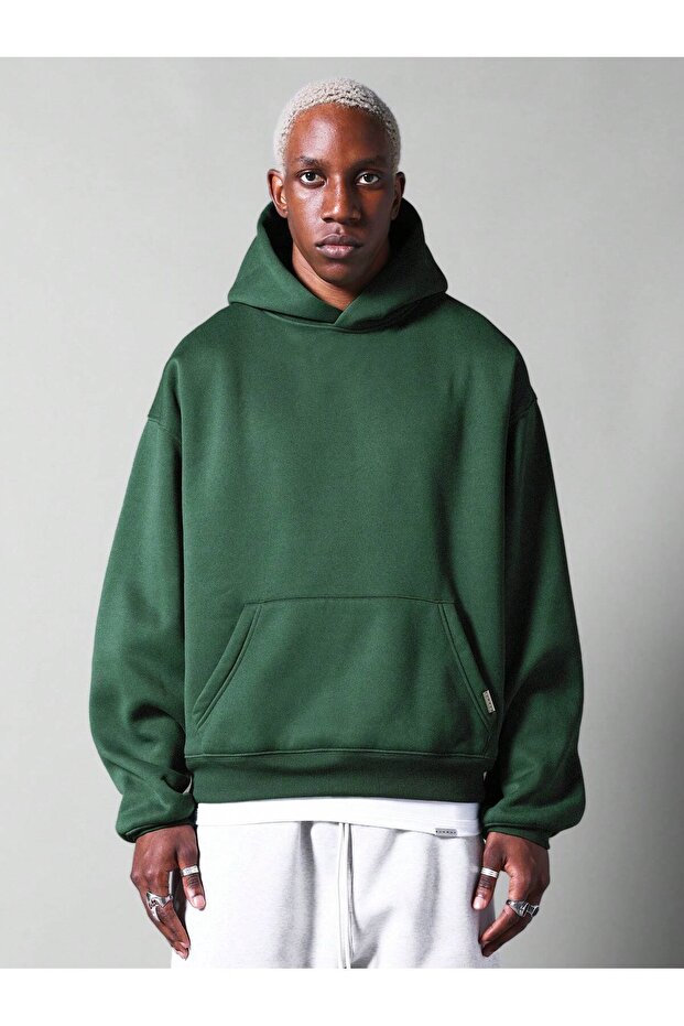 - Unisex Baskılı oversize sweatshirt - 1