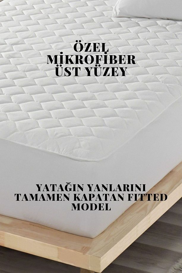 Sıvı Geçirmez Alez-mikro Kapitoneli Fitted-çift Kişilik-tek Kişilik-bebek Alezi-su Yatak Koruyucu - 2