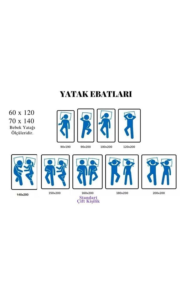 60x120 Alez Çift Kişilik Tek Kişilik Sıvı Geçirmez Yatak Koruyucu - 6