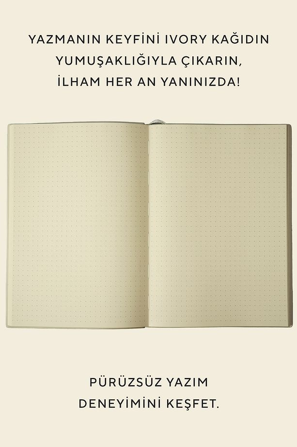 Softtons Esnek Kapak Defter A5 Krem 128 yp. Noktalı - 2