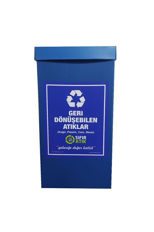 Geri Dönüşüm Kutusu 2 Li Set / Sıfır Atık Kutusu - 3