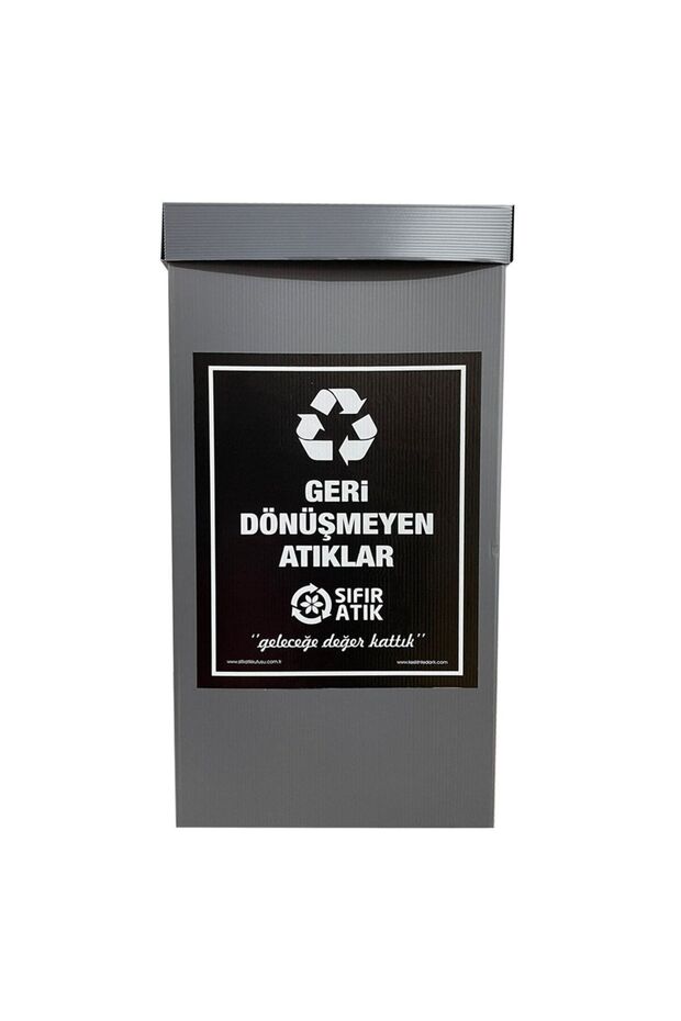 Geri Dönüşüm Kutusu 2 Li Set / Sıfır Atık Kutusu - 4