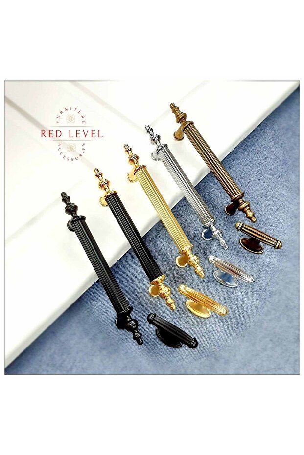 Antik Sarı Eskitme 320 Mm Rustik Metal Kulp Modelleri Mutfak Dolap Çekmece Mobilya Kulbu - 3