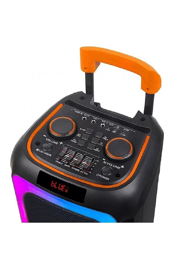 Taşınabilir Büyük Boy Rgb Bluetooth Mikrofonlu Parti Hoparlör Ndr-1097 - 3
