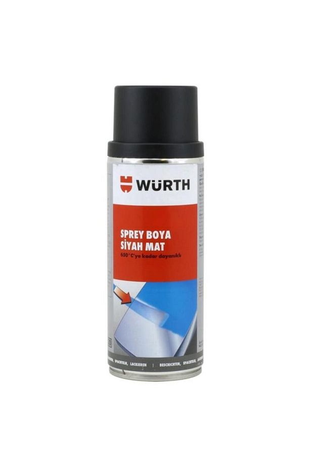 Mat Siyah Isıya Dayanıklı Egzoz Soba Sprey Boya 650 C - 1