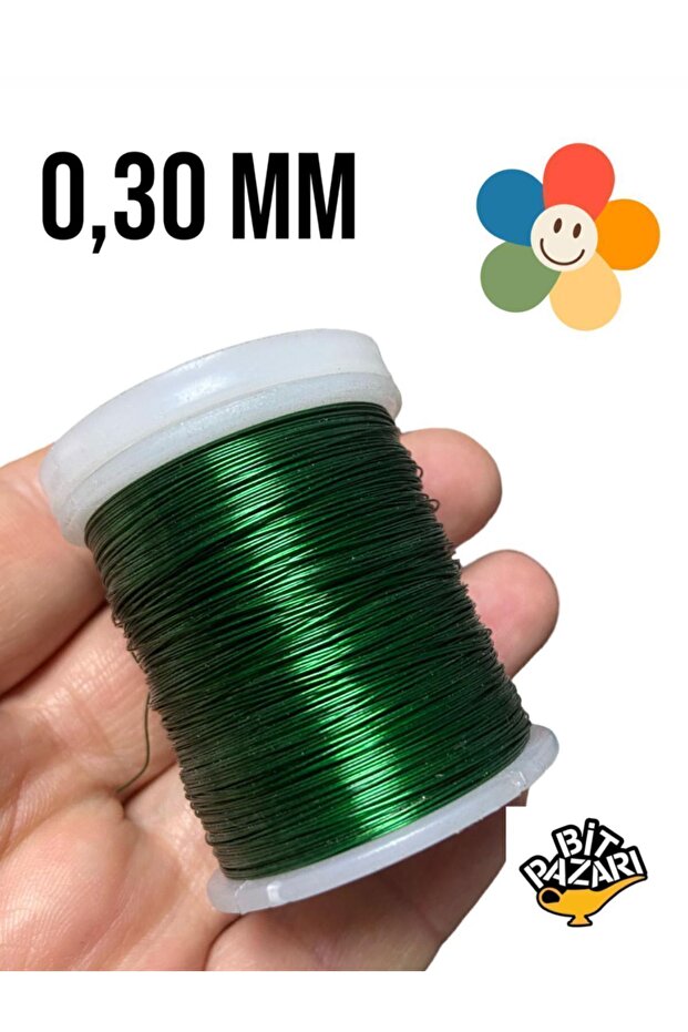 Copper Flower Wire 0.30 mm - Jewelry Wire - Hobby Wire - 1 Spool - (Average 50 Meters)