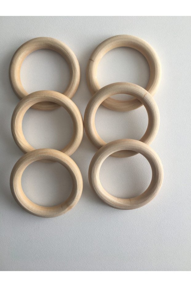 70 Millimeter Wooden Ring Price is for 6 Pieces