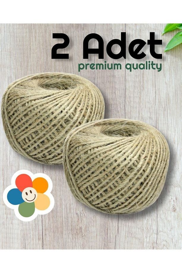 2 Adet 100 gr Jüt Ip - Hasır Ip - Paketleme Ipi - 2