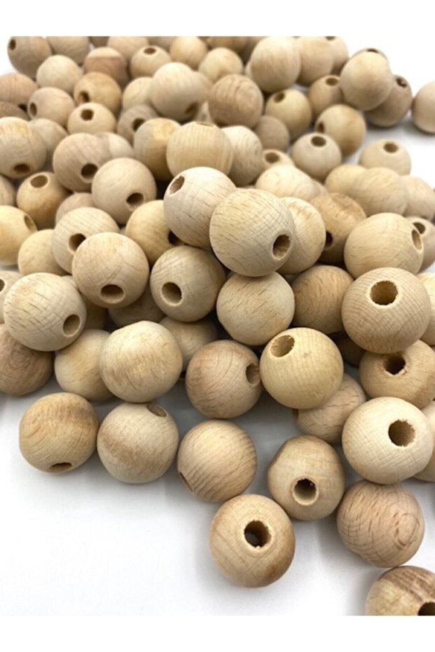 20 Mm Raw Wood Board Beads - 15 Pieces